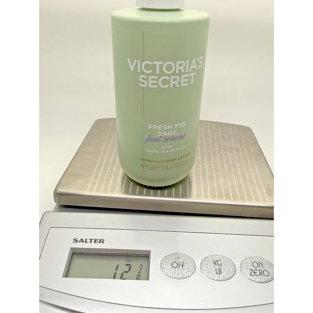 Victoria’s Secret Fresh Fig Sage Green Tea Body Oil 4.3 oz & Lotion 10oz Set New